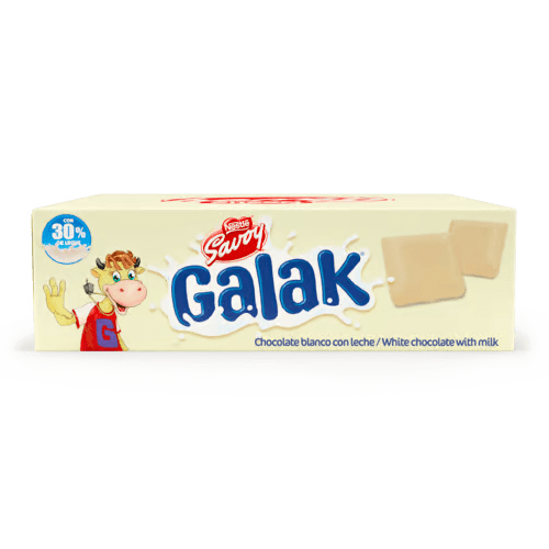 [1000002] GALAK® Chocolate Blanco Display 12 Unidades de 30 g c/u